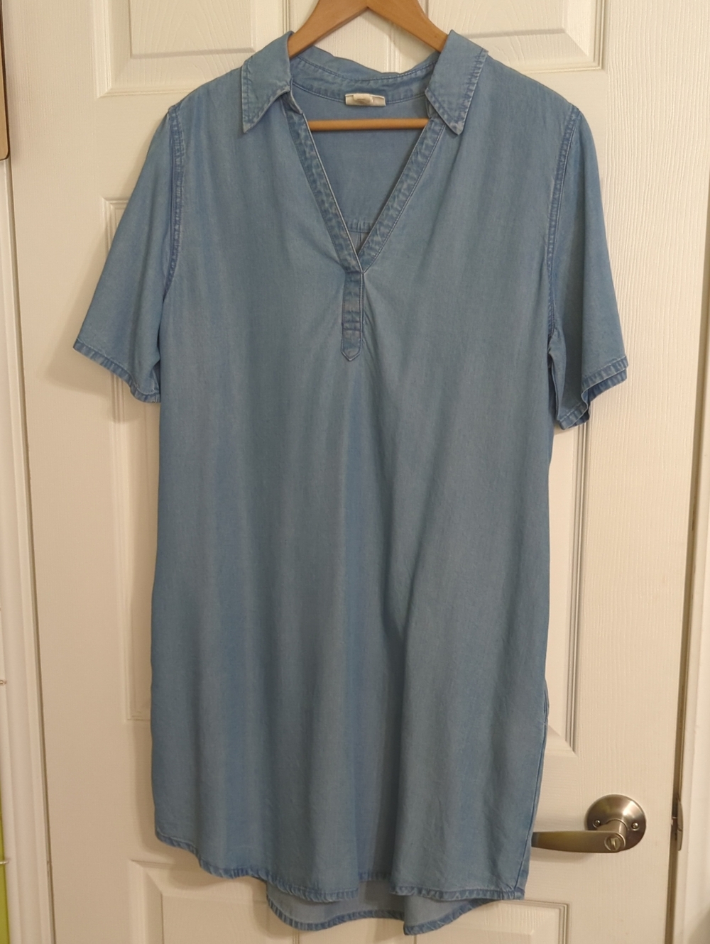 a.n.a Light Blue Denim Mini Dress